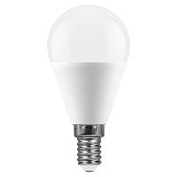 Лампа светодиодная Feron LB-750 G45 Шар E14 220В 11Вт 935Лм 6400К 45х82мм картинка 
